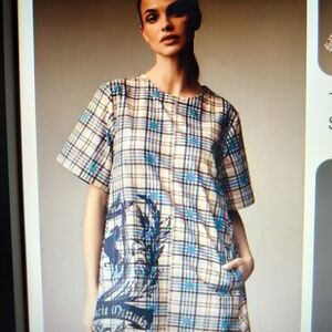 Plaid Short Sleeve Women's Top